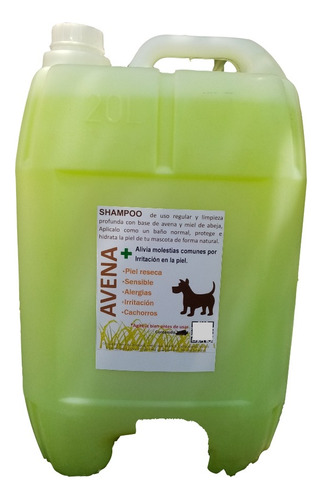 Shampoo Para Mascotas Avena Petsynatural 20lt