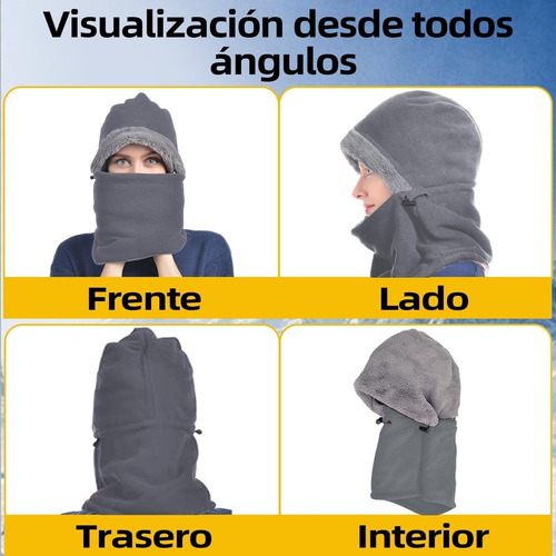 Pasamontañas Invierno, Gorro Cálido A Prueba Viento Invierno