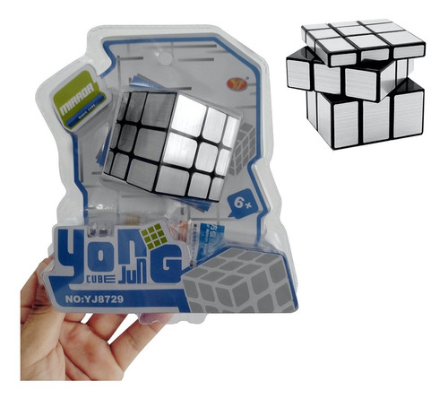 Cubo Mágico Rubik Mirror Plateado 3x3x3 Espejo