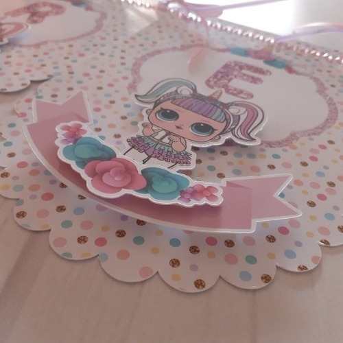 Banderines Personalizados 3d Lol Unicornio