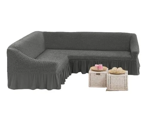 comprar Funda De Sillón Tipo L Turco Adaptable Cubre Sofá Living