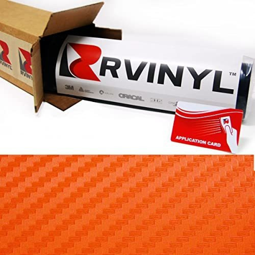 Rollo De Película De Vinilo Rwraps 3d De Fibra De Carbono Pa