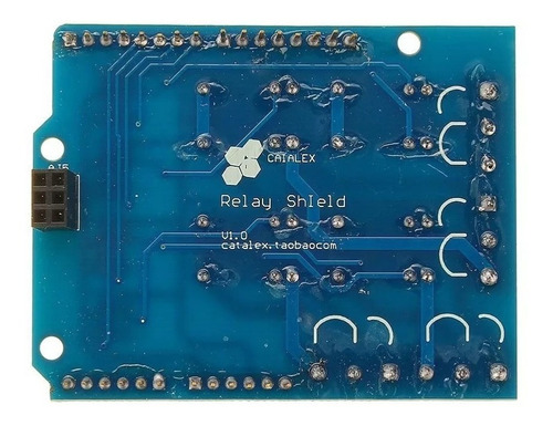 Shield 4 Relevadores Relay Mega Uno Compatible Con Arduino