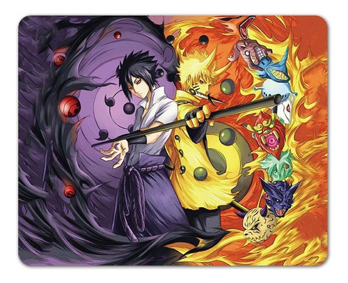 Mousepad Naruto Bijuus/sasuke Rinnegan - 22x18x0,2