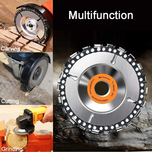 Imagen 4 de 6 de Disco Amoladora Para Madera Con Cadena Motosierra