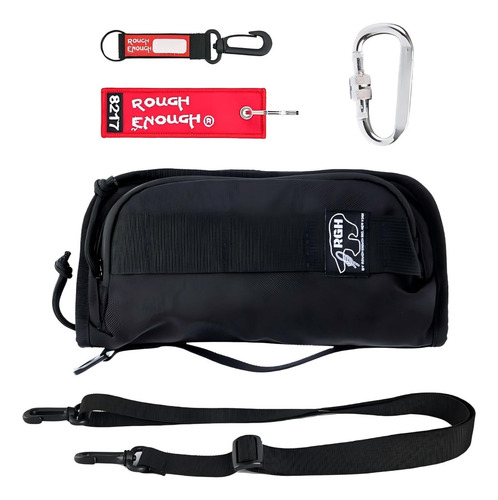 Funda Impermeable Para Pasaporte Con Tarjetero Y Correa Negr