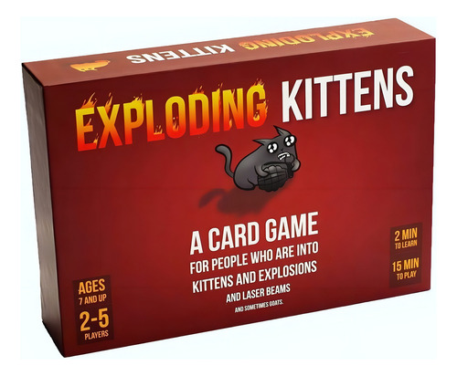 Juego De Cartas Exploding Kittens En Ingles Asmodee