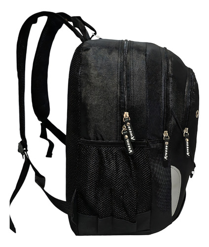 Mochila Escolar Juvenil Notebook Reforçada Impermeavel T315 Cor Preto