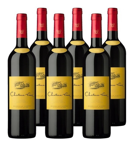 Vino Tinto Chateau Vieux. 6u X 750ml De Bodegas Lopez