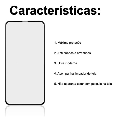 Película 9d Cerâmica iPhone 16 15 14 13 12 11 Pro Max Todos
