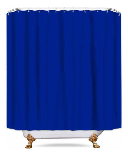 Classic Royal Blue Shower Curtain Washable Thicken Durable P