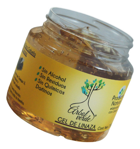 Gel Para Peinar Árbol Verde Linaza 250g