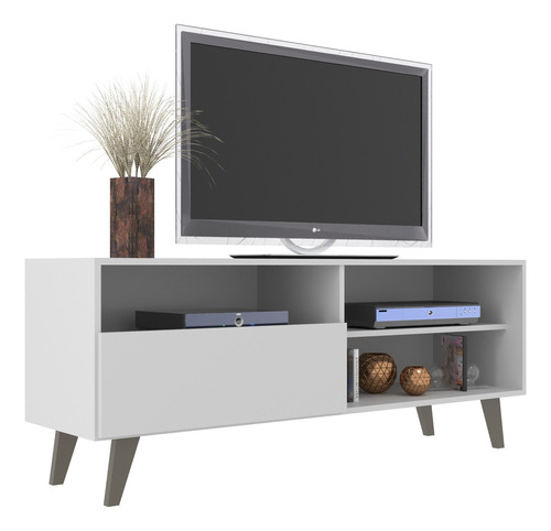 Mesa Para Televisor Rack Tv Lcd - Aparador - Mueble Living Color Blanco