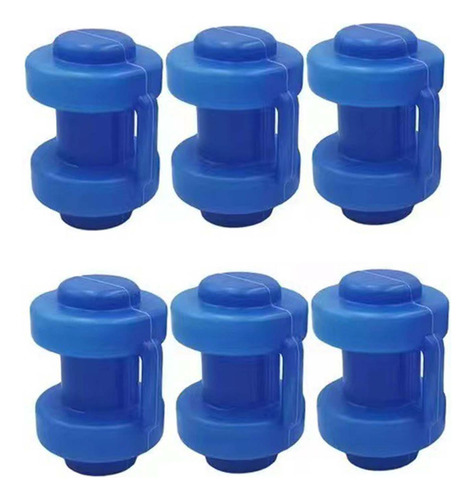 6 X 2-6 Paquetes De 6 Uds. De Tapas Para Postes De 6 Piezas