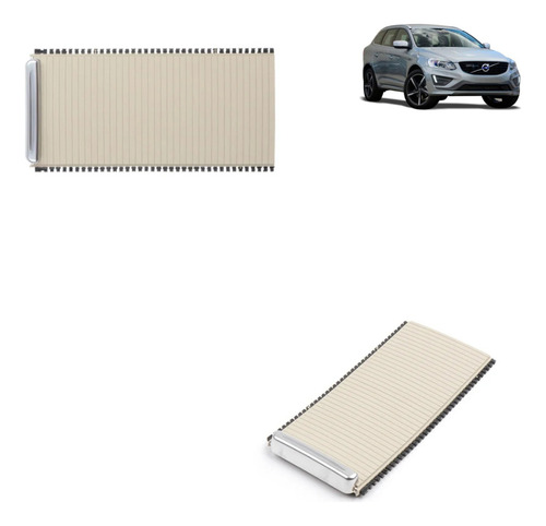 Tampa Cortina Do Console P/ Volvo Xc60 2009 A 2014 ( Beige )