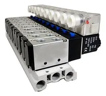 Comprar Válvulas  5u002F2 Vias Bloco Manifold Com 10 Válvulas  - Dc 24v