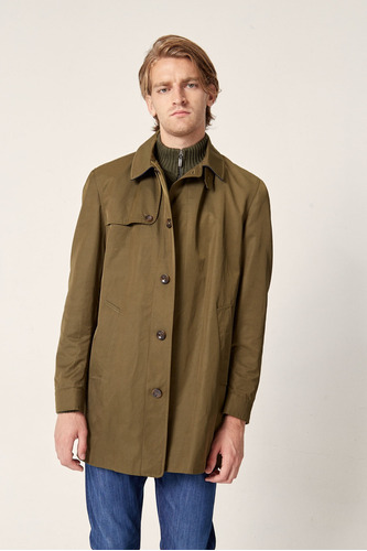 Nylon Mac Coat