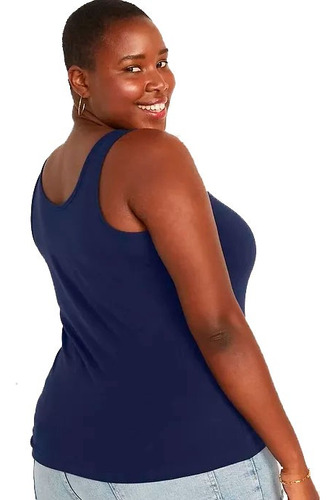 Musculosa Tank Top Old Navy Básica Azul Plus Size