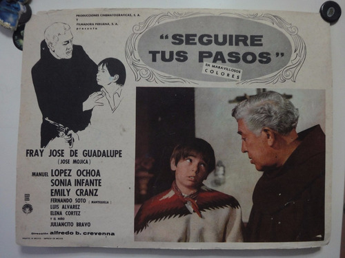 Afiche Seguiré Tus Pasos Fray José De Guadalupe Mojica 1966