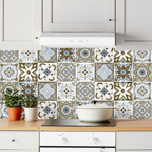 Imagen 2 de 2 de Azulejos Autoadhesivos Laminas 32 Unidades 15x15cm Port