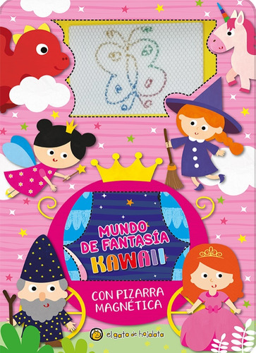 Mundo De Fantasia Kawaii Pizarra Magnetica Gato De Hojalata