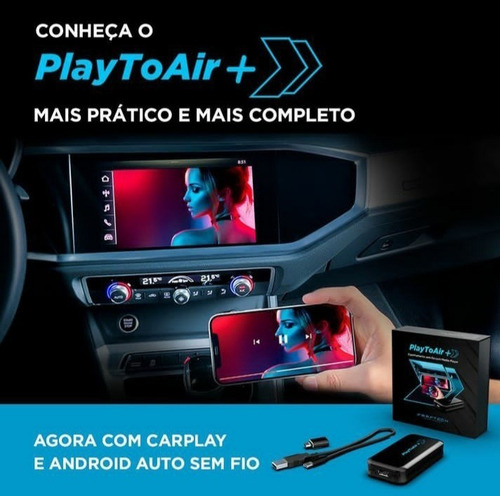 Bluetooth Espelhamento Faaftech Playtoair+ Fiat Fastback 10