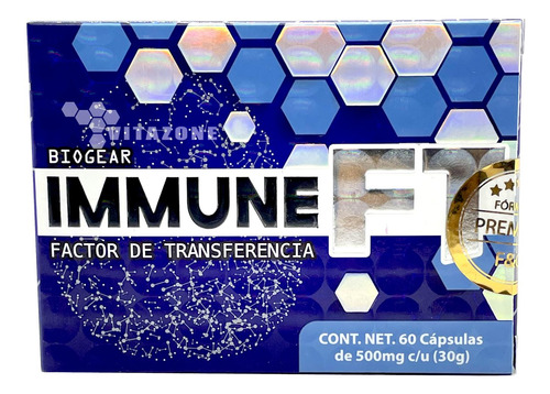 Immuneft Factor De Transferencia 60 Cápsulas Biogear