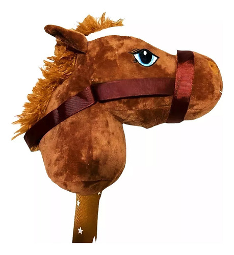 Caballito Unicornio Con Palo Realista Con Sonidos De Galope Marrón