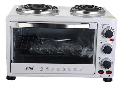 Horno De Mesa Eléctrico Con 2 Hornallas 45lts. 2000w