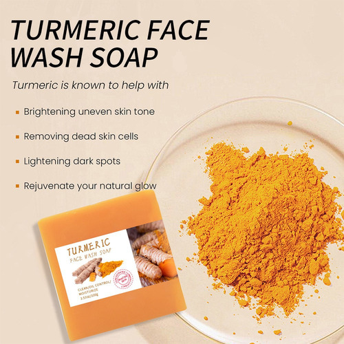 Jabón De Cúrcuma, Jabón Útil De Jengibre, Jabón Facial, 100