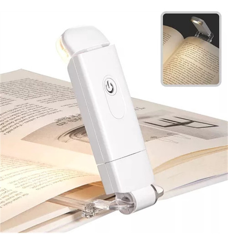 Mini Lampara Para Leer Luz Lectura Recargable Usb Ajustable