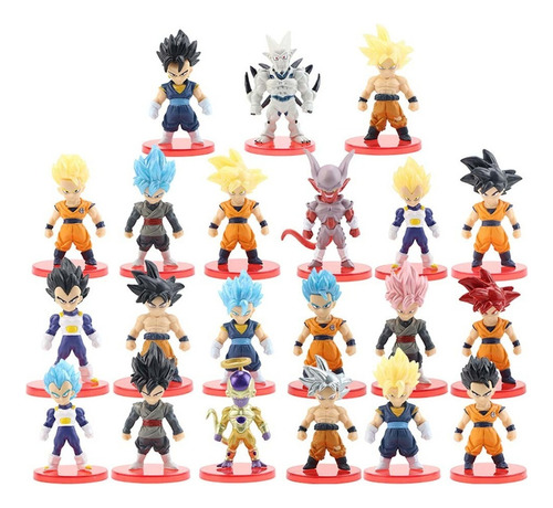 Para Muñecos De Acción De Dragon Ball Z, 21 Piezas De Pvc Mo