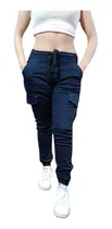 Comprar Pantalón Jogger Cargo De Dama Gabardina Stretch Pineda Jeans