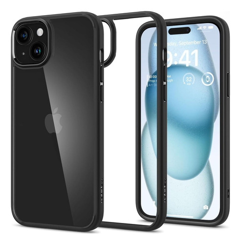 Capa Original Spigen Ultra Hybrid Para iPhone 15 Black