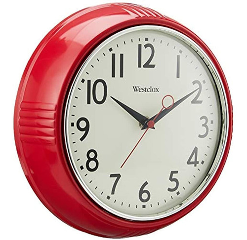 Westclox 32042r Retro 1950 Reloj De Pared De Cocina 95inch R