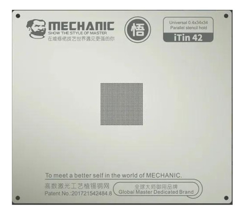 Stencil Mechanic Reballing Itin 42 Universal 0.4x34x34