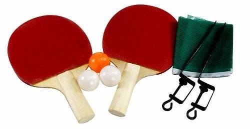 Imagem 4 de 4 de Kit Ping Pong 2 Raquetes,3 Bolas ,+rede+suporte Pronta Entre