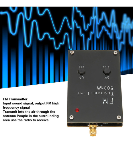 Transmisor Estéreo Fm 2000m 500mw Rc Fmnd 88108mhz