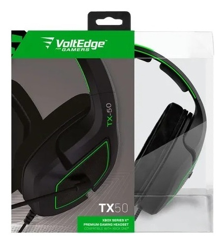 Audifonos Gamer Tx50 Voltedge Xbox One Y Series Color Verde