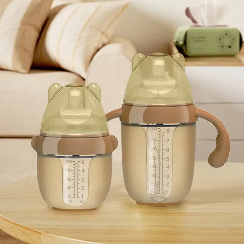 250ml 0-6 Months Baby 1 Round Hole Bottle Green - Full