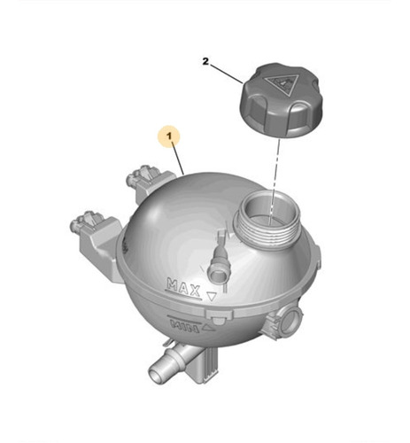 Deposito Refrigerante Original Con Tapa Citroen C3 Amlat