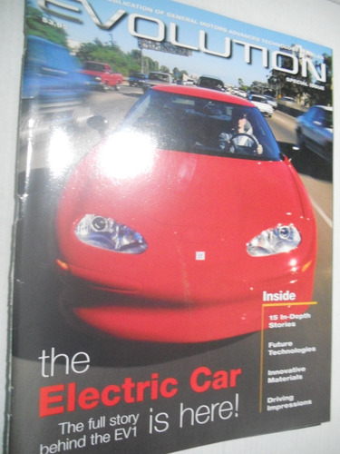 Ev1 Revista Evolution Da General Motors Eua - Carro Elétrico