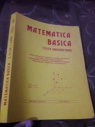 Libro Matemática Basica Lógica Y Otros Temas Ulloa Haro