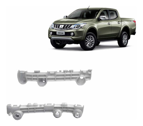 Mensula Parachoque Para Mitsubishi L200 Tritón 2008 2015