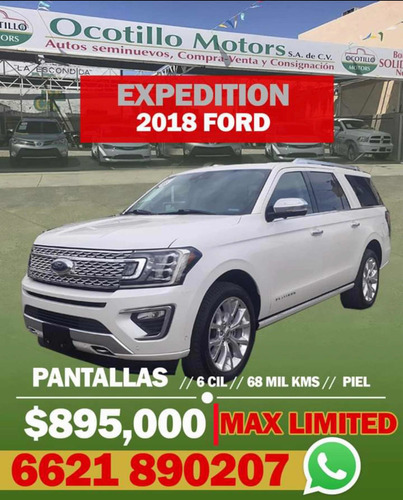 Imagen 1 de 11 de Ford Expedition 2018 3.5 Platinum Max 4x4 At