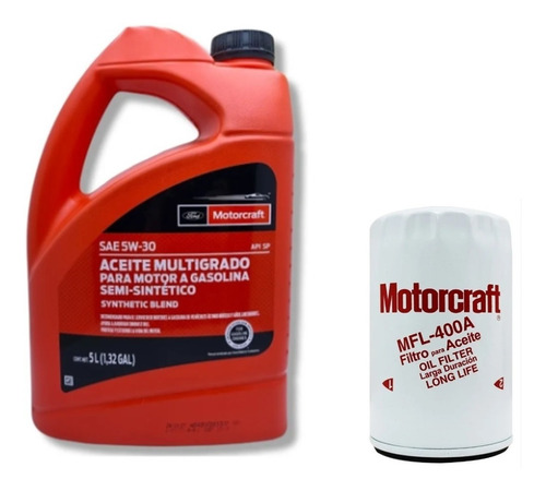 Kit Cambio Aceite 5w30 Motorcraft Ford Mustang V6 + Filtro 