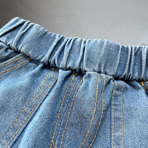 Camiseta De Manga Corta A Rayas De Verano Y Pantalones Corto