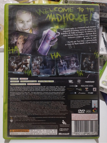Batman: Arkham Asylum Goty Edition Xbox 360 Físico (Usado)