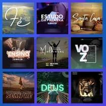 Comprar Pack +40 Artes Editáveis Gospel L Pack Canva