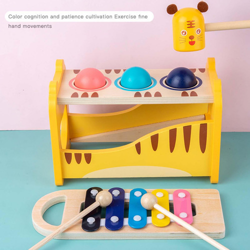 Juguete Musical De Madera Para Golpear, Juguetes Educativos,